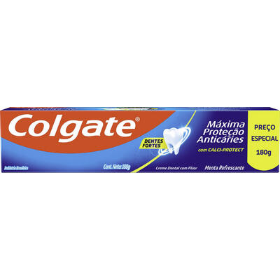 Creme Dental Colgate Máxima Proteção Anticáries 180g