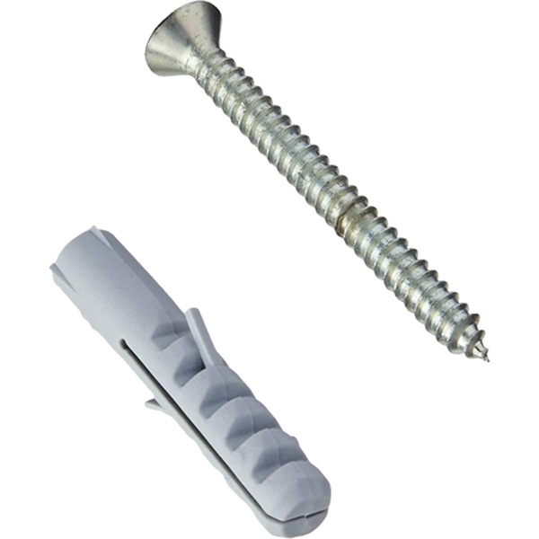 Parafuso Fixtil Tam. 4,8mmx50mm - Atarraxante - Com Bucha de 8mm