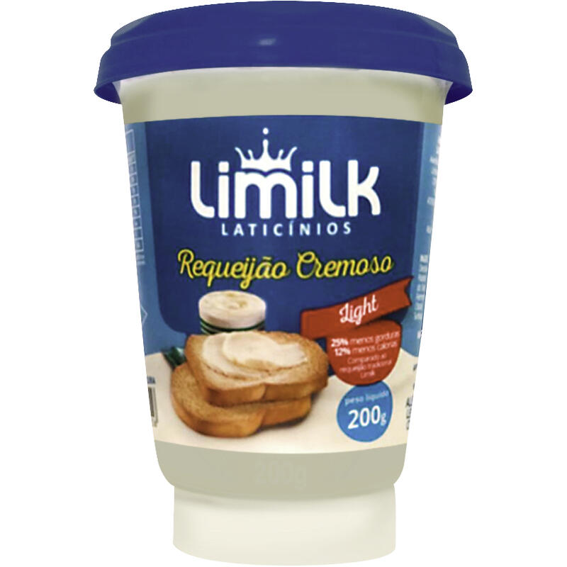 Requeijão Cremoso Limilk Light 200g