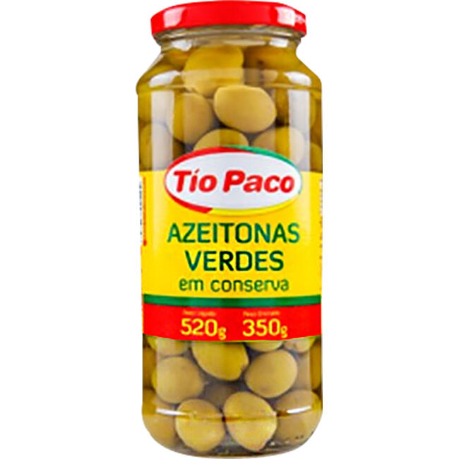 Azeitona Verde Tio Paco Com caroço 350g