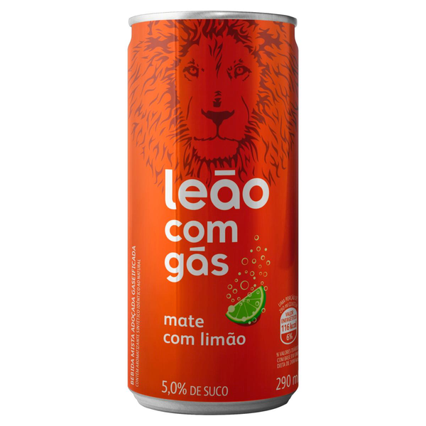Chá Matte com Limão Leão com Gás 290ml