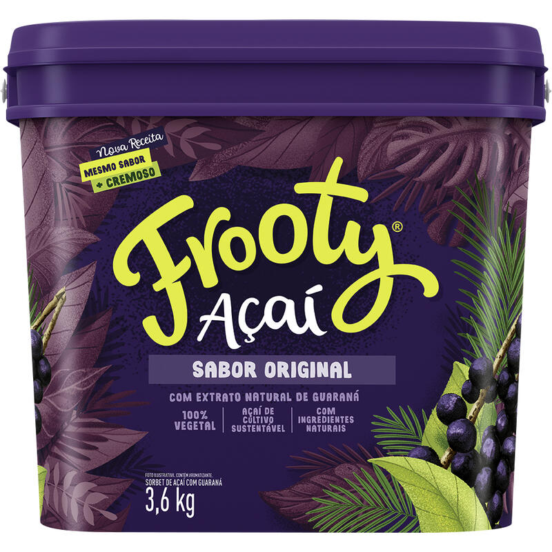 Açaí Frooty Congelado Natural 3,6L