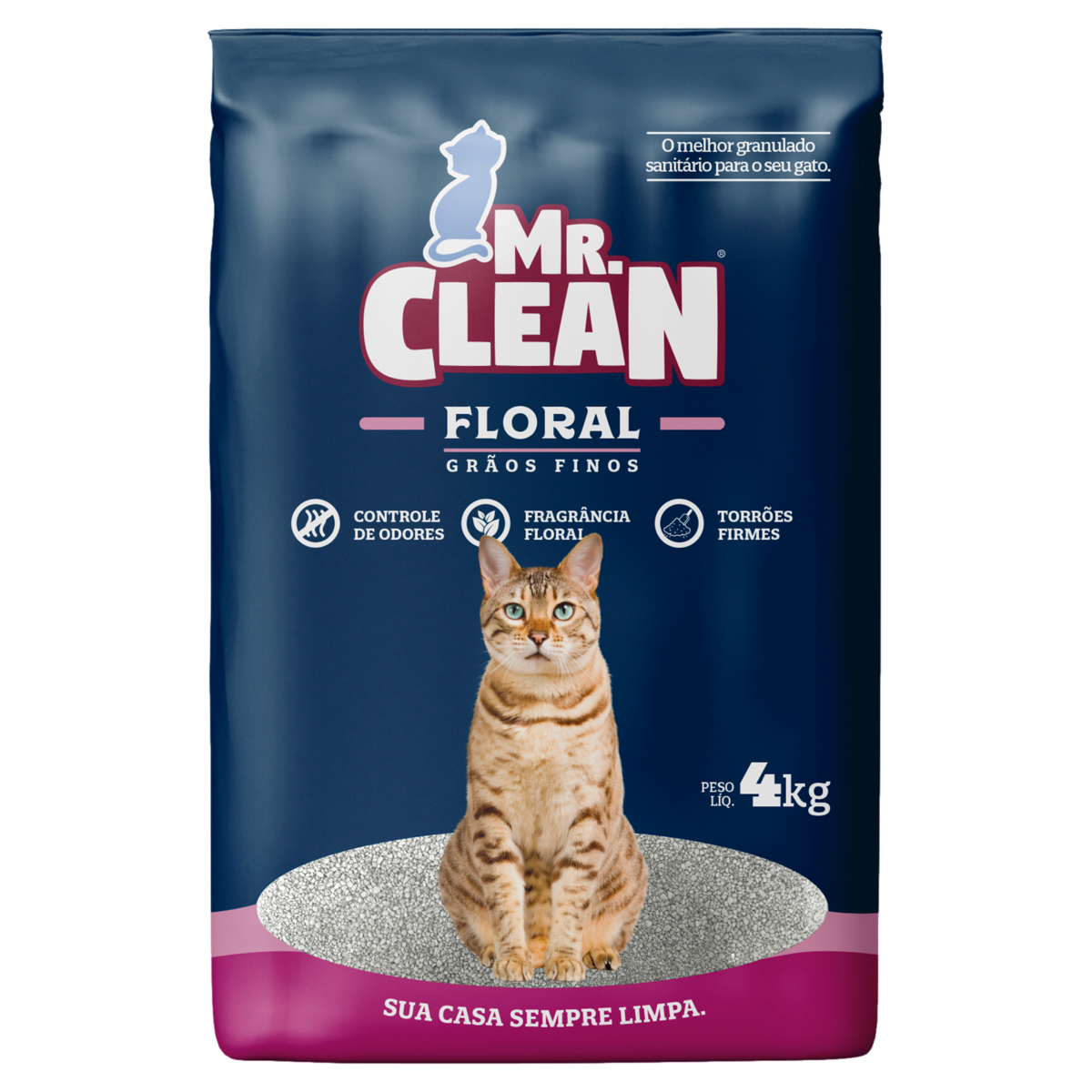 Granulado Sanitário Floral Mr. Clean 4kg