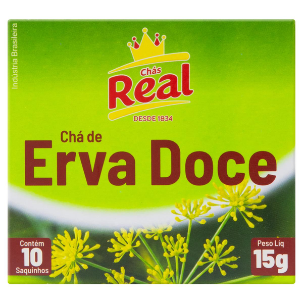 Chá Real 10g - Erva Doce - Com 10 Saquinhos