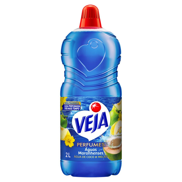 Limpador VEJA Perfumes Água Maranhenses Água de Coco e Melão 2L