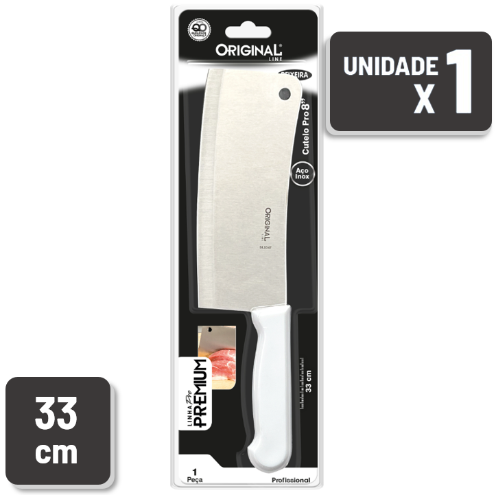 Cutelo Original Line PRO 8" Aço Inox 33 cm Linha Premium