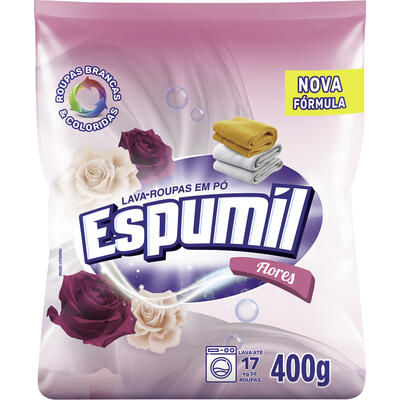 Lava Roupas em Pó Espumil Flores 400g
