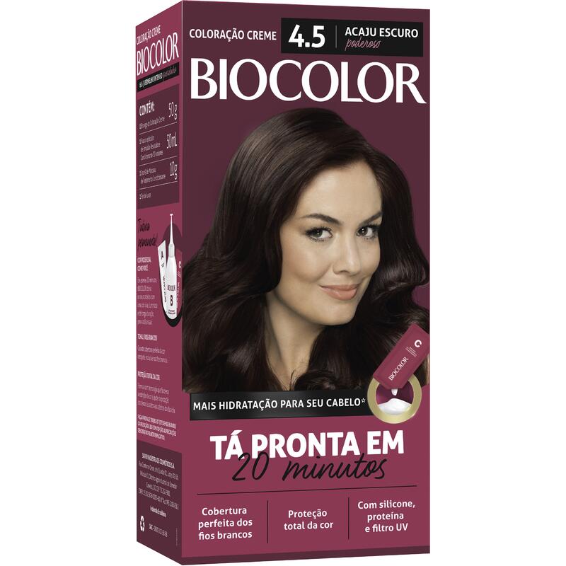 Tintura Biocolor 4.5 Acaju Escuro 1 Kit
