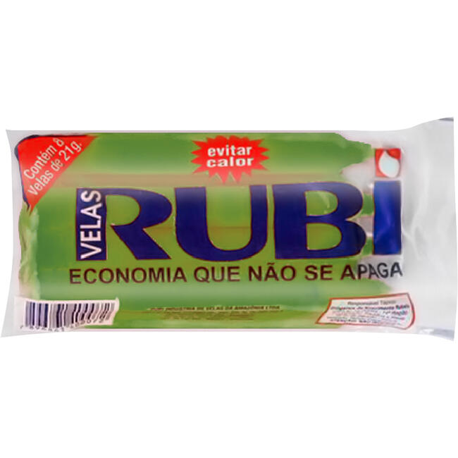 Vela Rubi Verde 21g 8 un