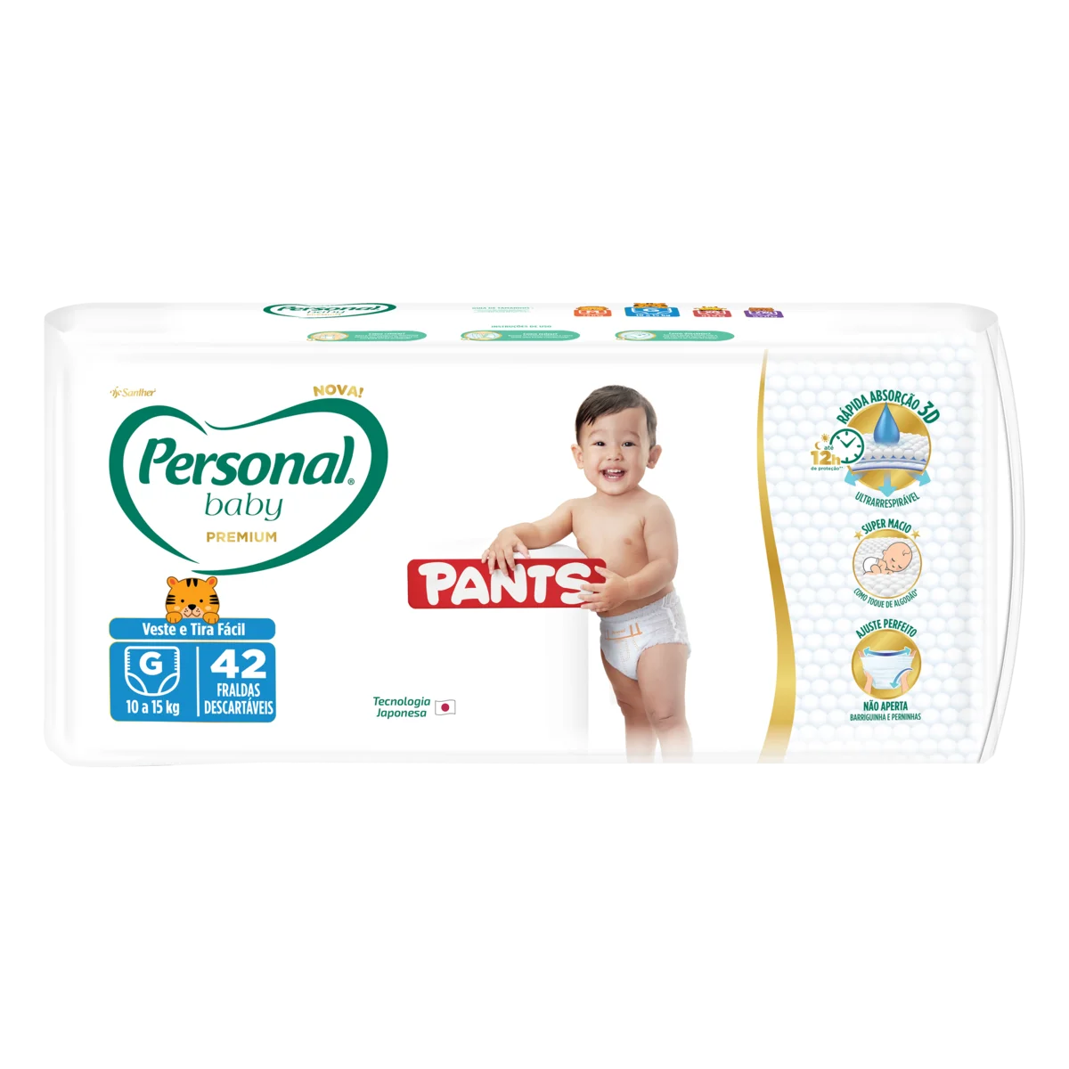 Fralda Descartável Pants Personal Baby Premium G Pacote 42 Unidades