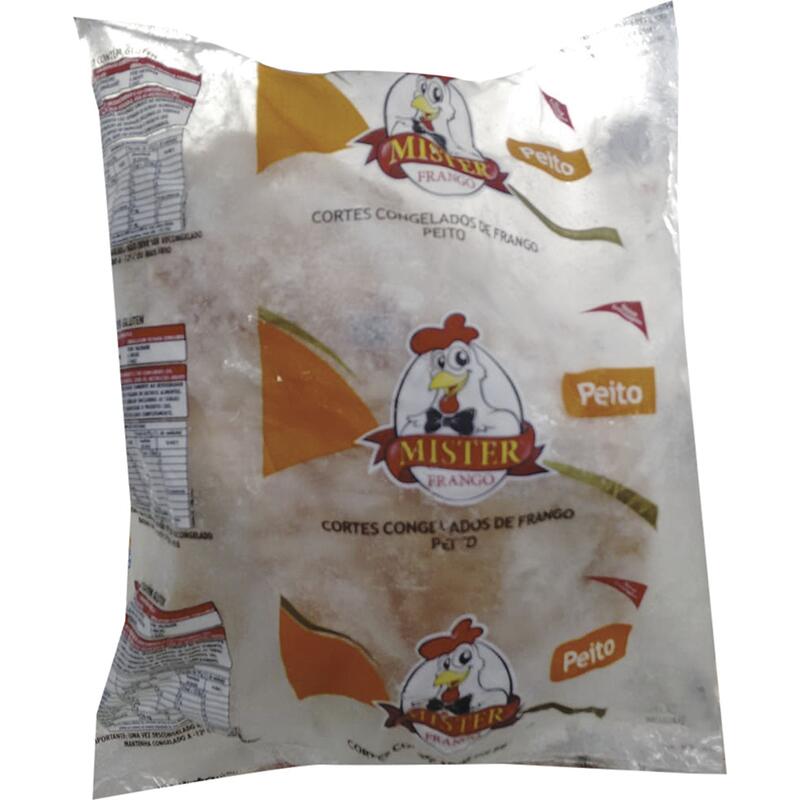 Peito de Frango Mister Frango Cong C/ Osso Preço por quilo no pct