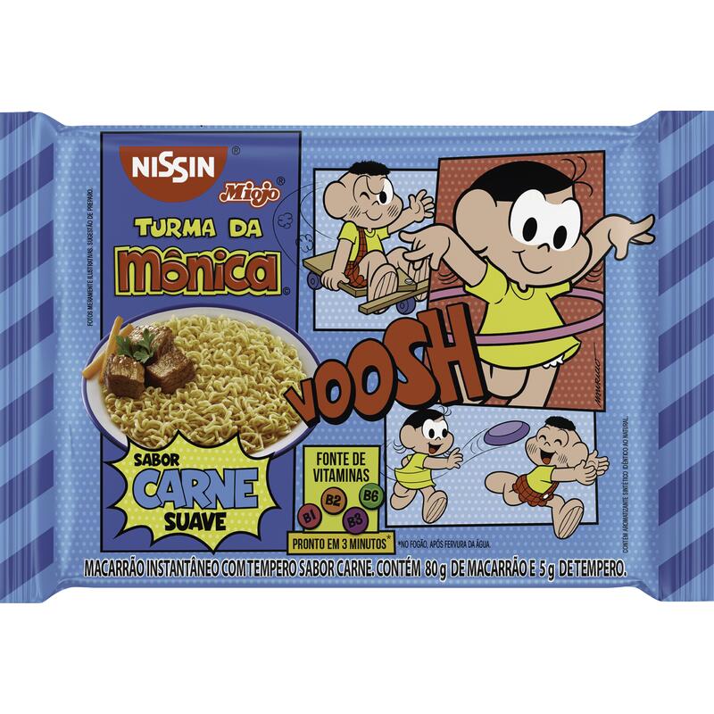 Macarrão Instantâneo Nissin Turma da Mônica Carne 85g