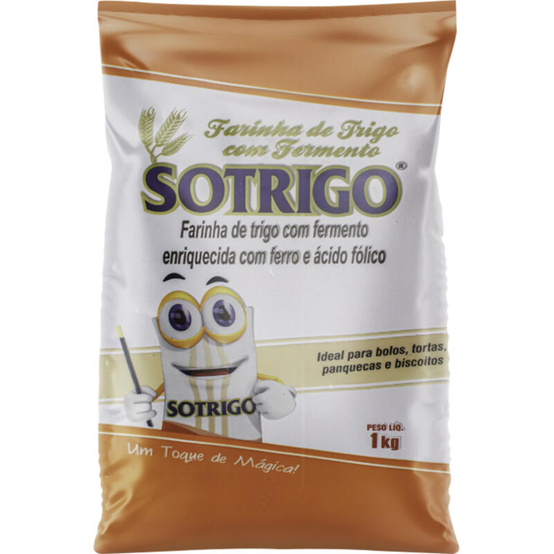 Farinha de Trigo Sotrigo Com Fermento 1kg