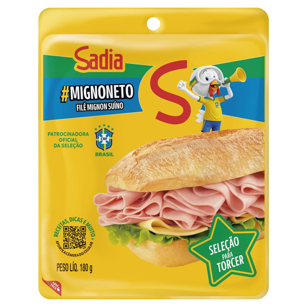 Embutido Suíno SADIA Mignoneto Filé Mignon 180g