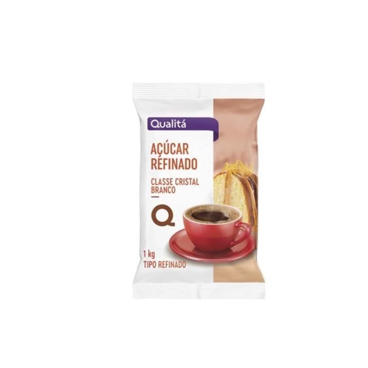 Açúcar Refinado Qualitá Pacote 1kg