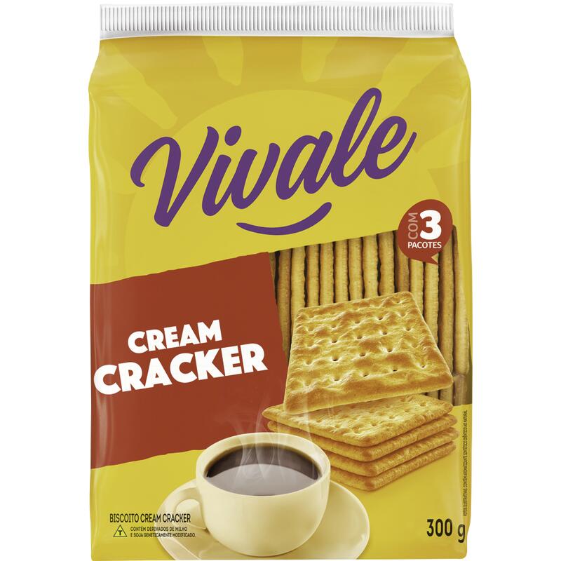 Biscoito Vivale Cream Cracker 300g