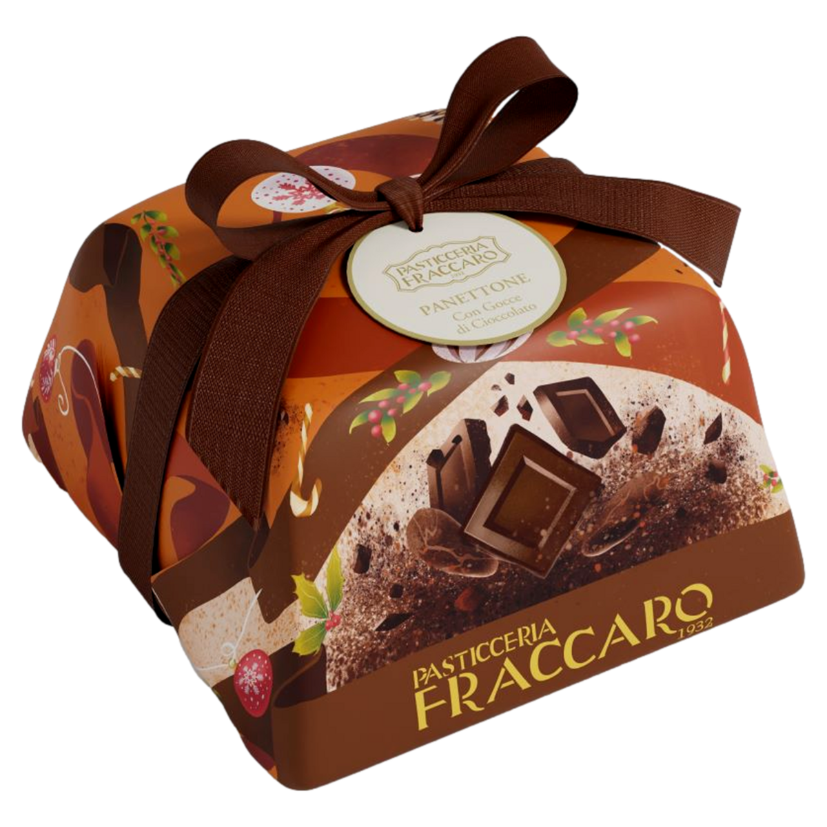 Panettone com Gotas de Chocolate Amargo Pasticceria Fraccaro 750g