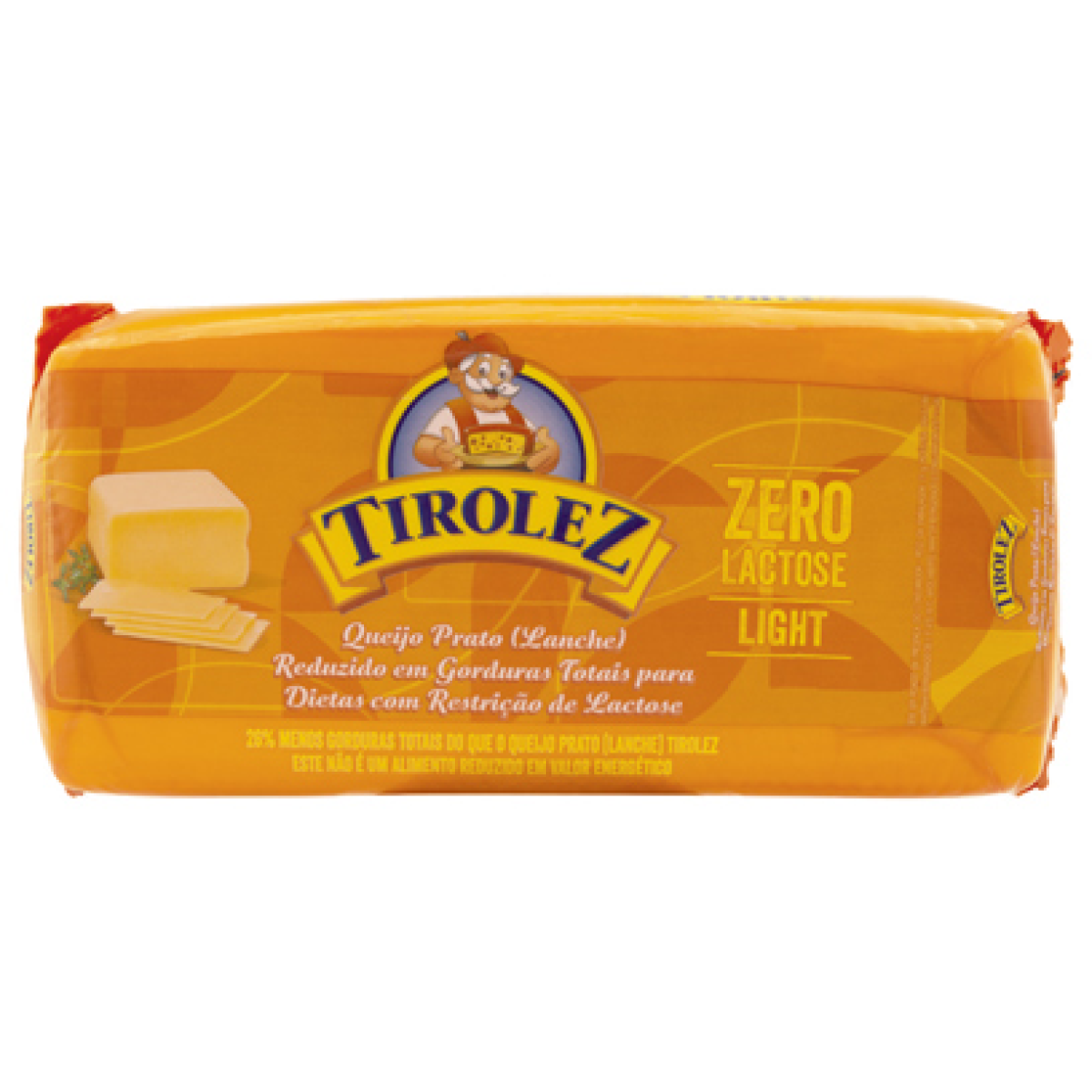 Queijo Prato Light Zero Lactose Tirolez 200g