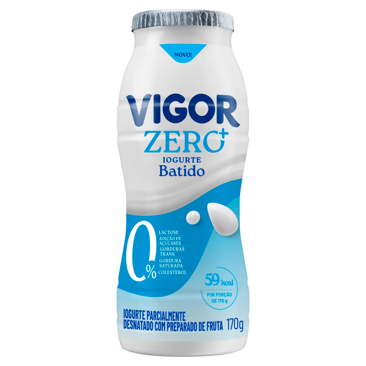 Iogurte Parcialmente Desnatado Batido Zero Lactose Vigor 170g