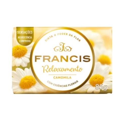 Sabonete Barra Baunilha Francis Intenso Envoltório 85g
