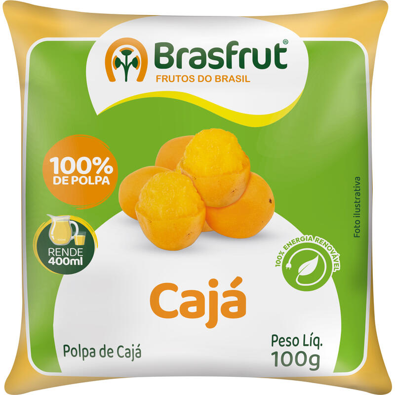 Polpa de Fruta Brasfrut Congelada Cajá 100g