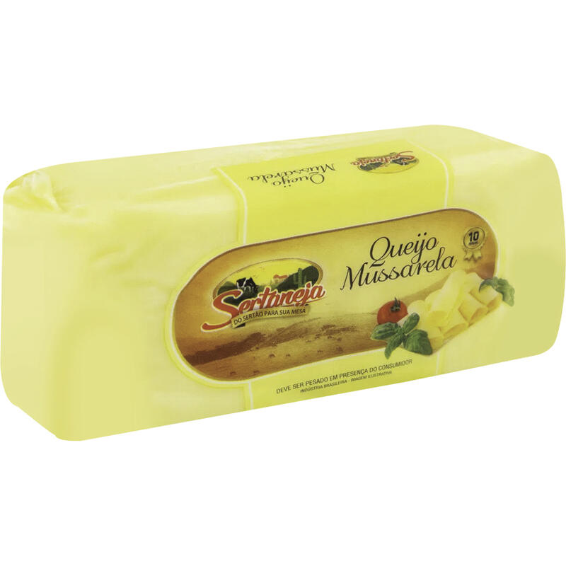 Queijo Mussarela Sertaneja Preço por quilo na peça