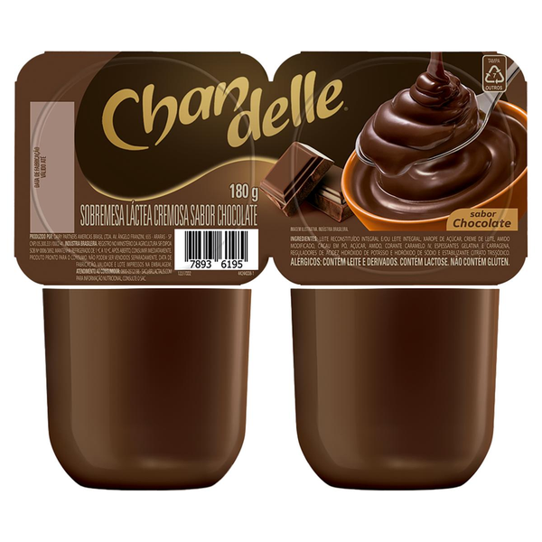 Sobremesa Chandelle Nestlé 180g - Chocolate