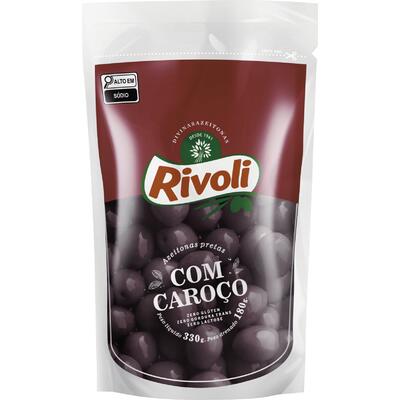 Azeitona Preta Rivoli Com Caroço 180g