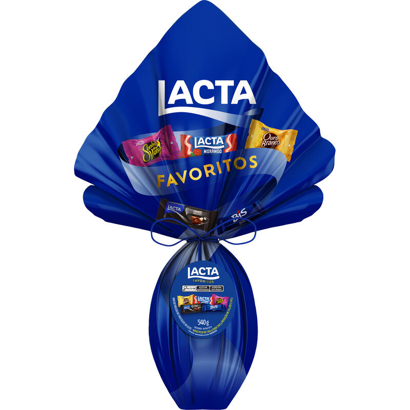 Ovo de Páscoa Lacta Favoritos 540g