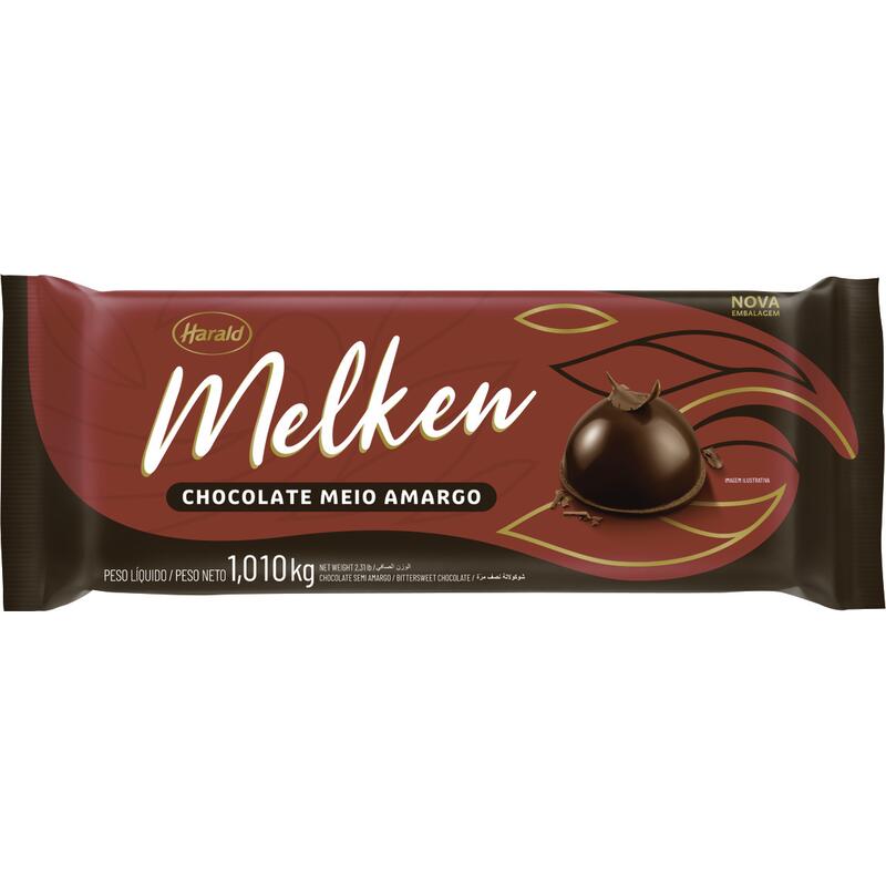 Cobertura de Chocolate Harald Melken Meio Amargo 1,010kg
