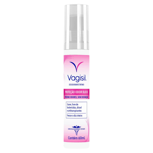 Desodorante Íntimo Vagisil 60ml - Proteção Odor Block