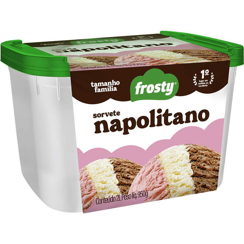 Sorvete Frosty Napolitano 2L