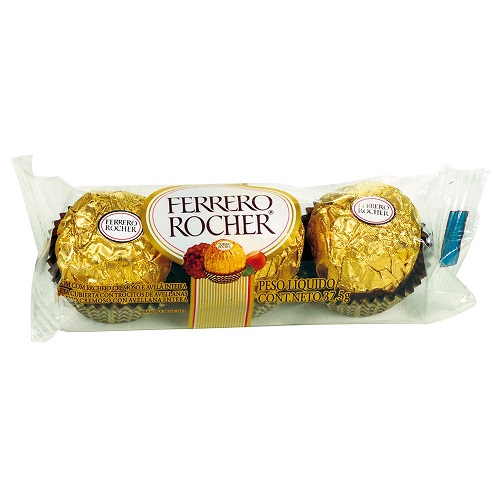 Bombom Ferrero Rocher Com 3 Unid.