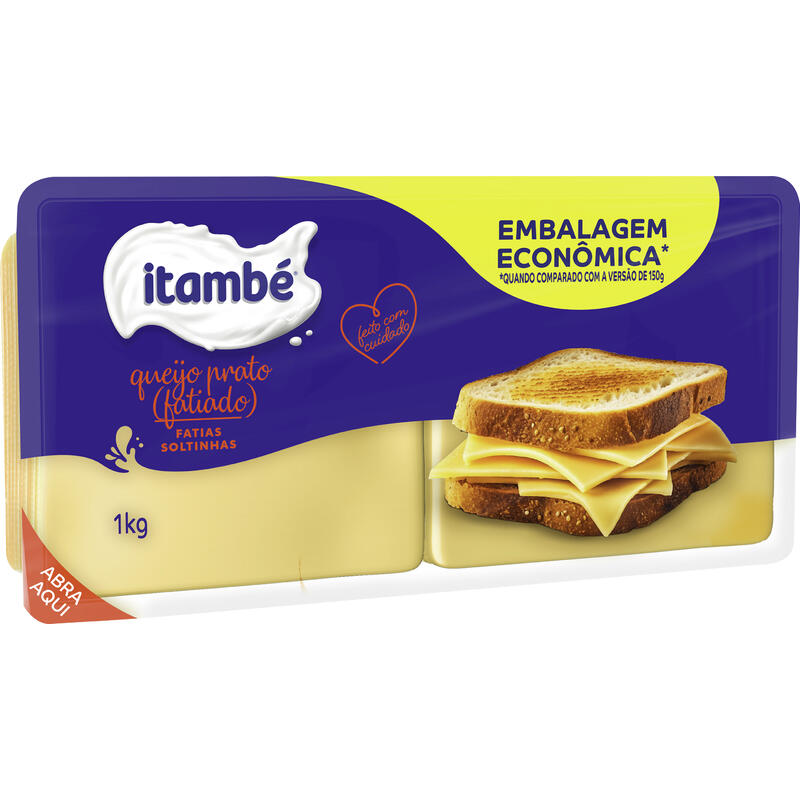 Queijo Prato Itambé Fatiado 1kg