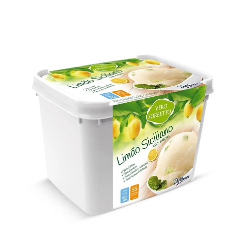 Sorvete Vero Sorbetto Limão Siciliano 1,2kg/1,5l