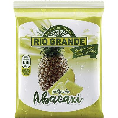 Polpa de Fruta Rio Grande Congelada Abacaxi 500g
