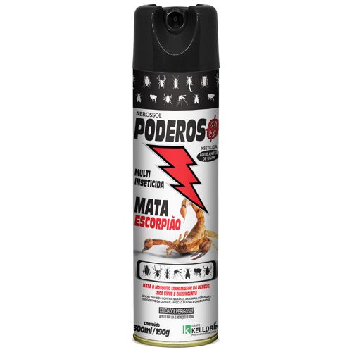 Multi-inseticida Kelldrín Aerossol Poderoso Mata Escorpião 300ml