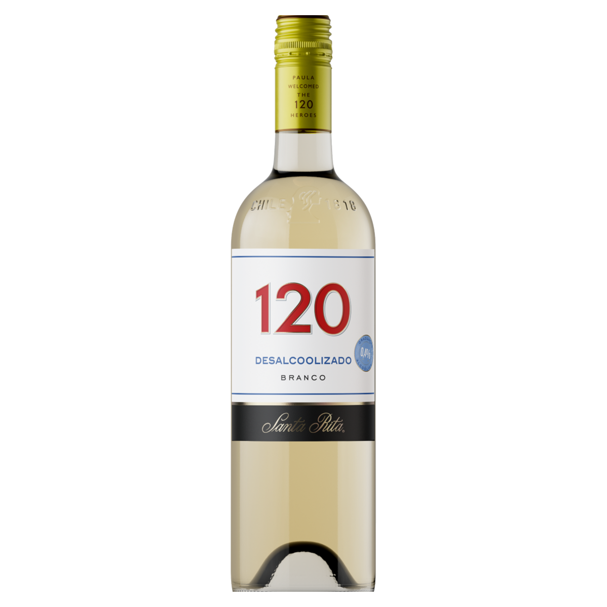 Vinho Chileno Branco Seco Zero Álcool 120 750ml