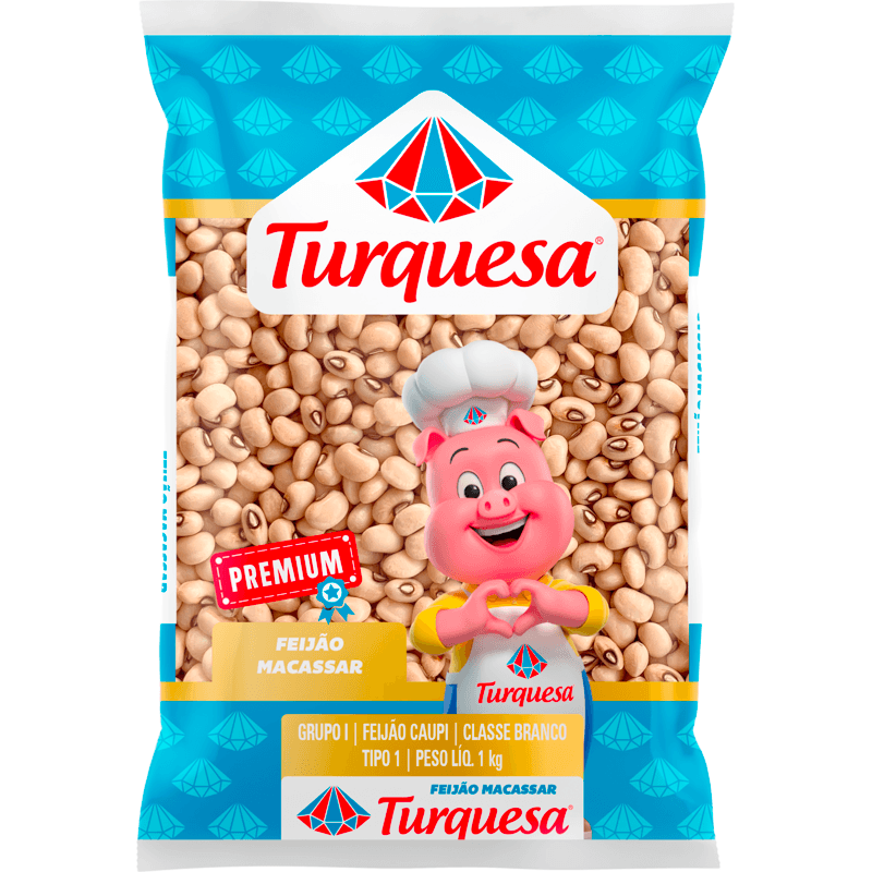 Feijão Macassar Turquesa 1kg