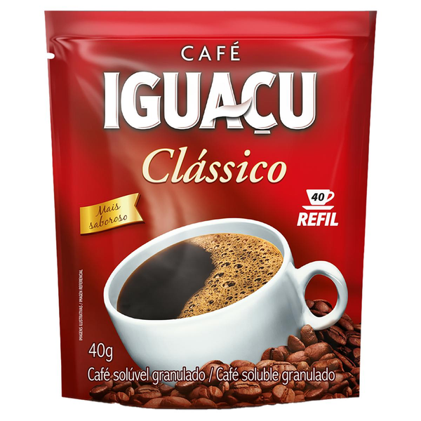 Café-solúvel Iguaçu 40g - Clássico - Sachê