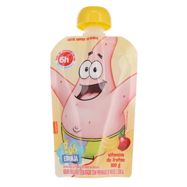 Iogurte Bob Esponja Elegê 100g - Frutas com Cereais