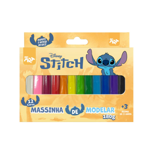 Massinha de Modelar DAC 180g - Stitch - Com 12 Cores