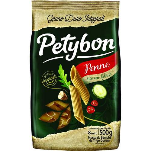 Massa Penne Petubom Integral Grano Duro 500g