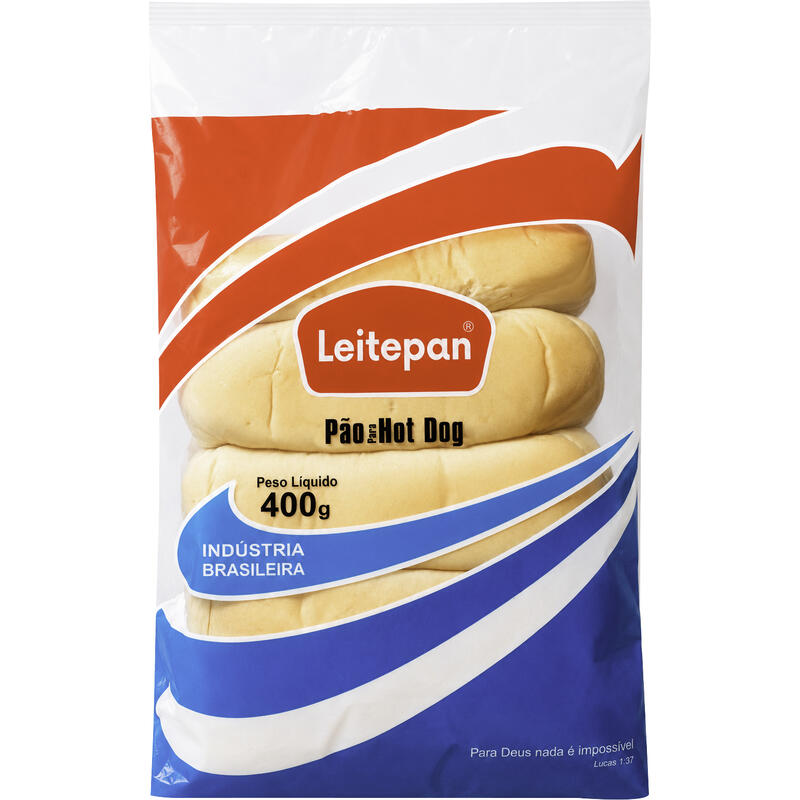 Pão de Hot Dog Leite Pan 400g