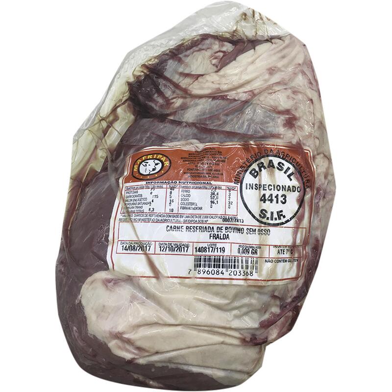 Carne Bovina Fraldinha Mafripar Resf Preço por quilo na peça