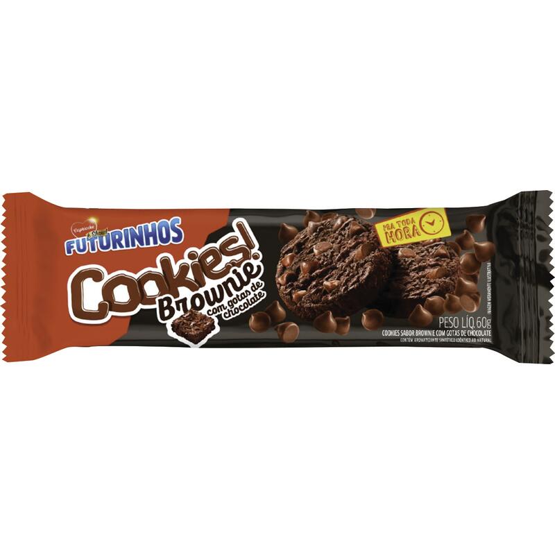Biscoito Cookies Capricche Brownie 60g