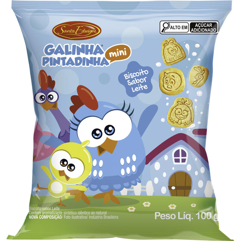 Biscoito Santa Edwiges Galinha Pintadinha Leite 100g