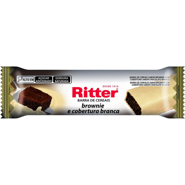 Barra de Cereais Ritter 20g - Brownie com Chocolate Branco