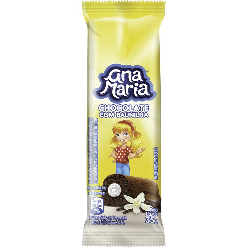 Bolo Pullman Ana Maria Chocolate com Baunilha 35g