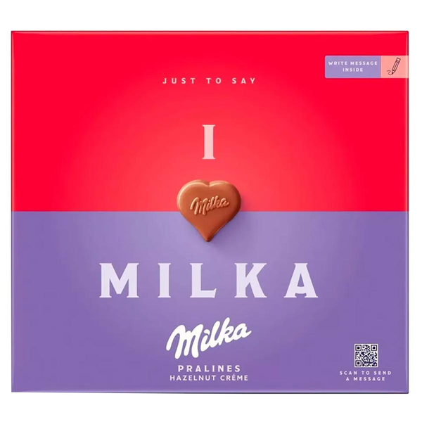 Bombom Milka 110g - Hazelnut - I Love